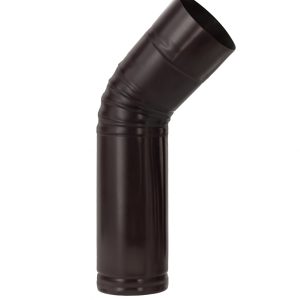 Коліно d100 мм СЕРЕДНЄ КОРИЧНЕВЕ RAL 8017 текстура