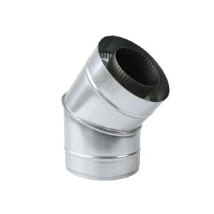 Н/ОЦ Отвод 45° двуст.s0,5 мм (AISI 304/ОЦ) d140/200 мм