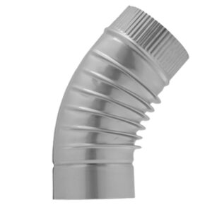 Відвід 45° d110 мм гофр.