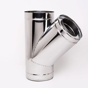 Н/Н Трійник 45° двост.s0,5 мм (АISI 304/430) d150/220 мм