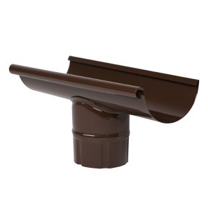 Євро Зливоприймач прохідн. глиб. КОРИЧНЕВИЙ RAL 8017 текстура