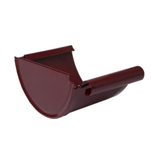 Євро Загл. для жолоба глиб. ЛІВА БОРДО RAL 3005 текстура