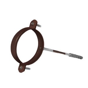 Кр. труби d100 мм лага L160 мм КОРИЧНЕВЕ RAL 8017 текстура