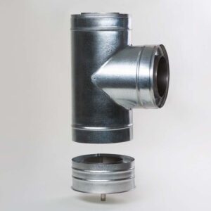 Н/ОЦ Тройник 90° двуст.s0,5 мм (AISI 304/ОЦ) d100/160 мм