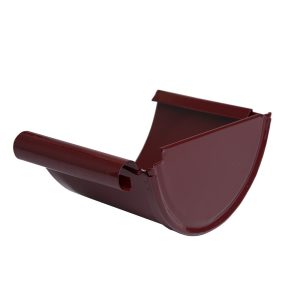 Євро Загл. для жолоба d140 мм ПРАВА БОРДО RAL 3005 текстура