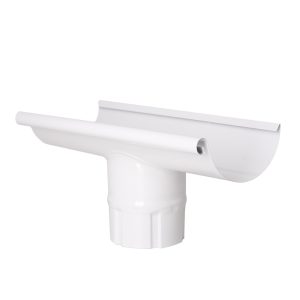 Євро Зливоприймач прохідн. глиб. БІЛИЙ RAL 9003 глянець