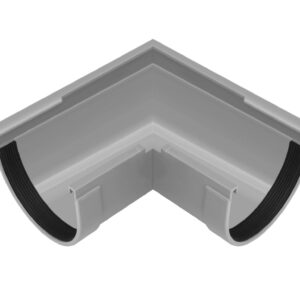 RW Кут ринви зовнішній 90° d90 мм СІРИЙ