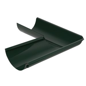 Євро Поворот жолоба d140 мм ЗОВН. ЗЕЛЕНИЙ RAL 6005 глянець