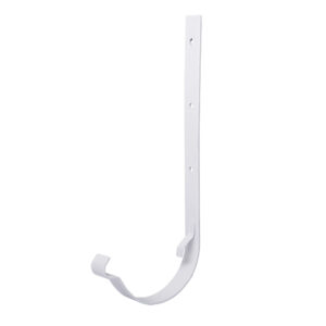 Євро Кріплення для жолоба d140 мм ПРЯМЕ БІЛЕ RAL 9003 глянець