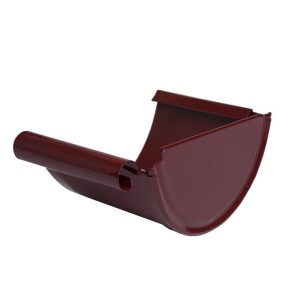 Євро Загл. для жолоба глиб. ПРАВА БОРДО RAL 3005 текстура