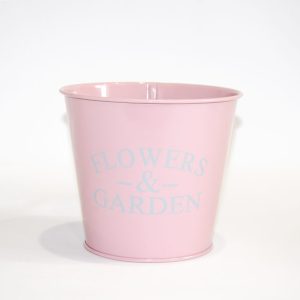 Кашпо декоративне 1л "FLOWERS & GARDEN" Vitan, колір Рожевий, 130*98*140, метал