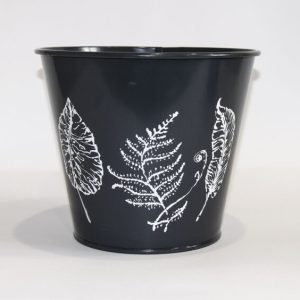 Кашпо декоративне 5л "ЛИСТЯ" Vitan, колір Чорний, 190*150*225