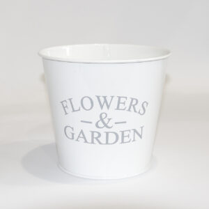 Кашпо декоративне 1л "FLOWERS & GARDEN" Vitan, колір Білий, 130*98*140