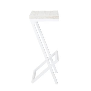 Стілець барний "Сумах" Аляска білий каркас