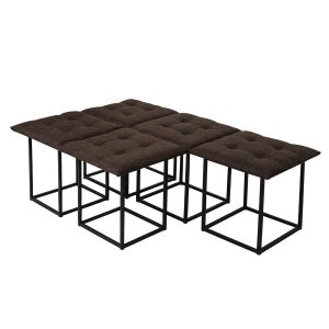 Пуф "Куб" 5 в 1 (шоколад)