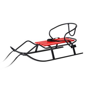 Санки "Спорт Ф1" чорні + спинка + кольорова планка