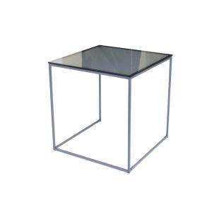 Журнальний стіл "Драконник" скло, графіт (великий)