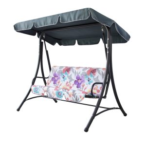 Гойдалка садова "Келлі" (Бязь, Квіти акварель)