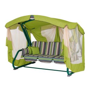 Гойдалка садова "Аліса" (Дралон, вертикальна смуга) Крісло-гойдалка у подарунок