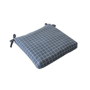 Подушка Полісся 350*350 Клітинка графіт