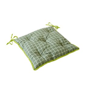 Подушка Полонина 350*350 Клітинка зелена