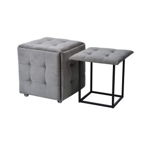 Пуф "Куб" 5 в 1 (Ліра Сірий)