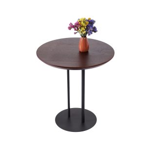 Журнальний стіл "Олександрит", Дуб Амарена d500 мм/Чорний каркас