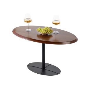 Журнальний стіл "Онікс", Горіх Коричневий 900*500 мм/Чорниий каркас