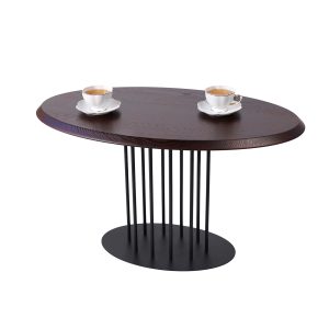 Журнальний стіл "Турмалін", Горіх Амарена 900*550 мм/Чорний каркас