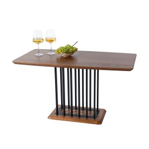 Журнальний стіл "Тор", Дуб Світло-коричневий 1000*550 мм/Чорний каркас