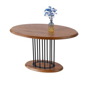 Журнальний стіл "Бурштин" Світло-коричневий 900*500 мм/Чорний каркас