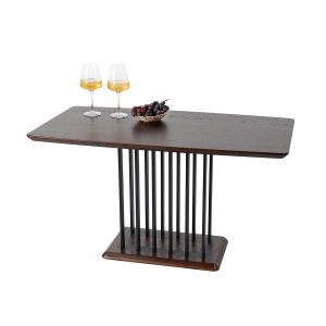 Журнальний стіл "Тор", Дуб коричневий 1000*550 мм/Чорний каркас