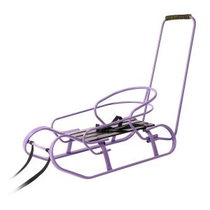 Санки "Експрес" фіолет + спинка + ручка (вологостійка планка)