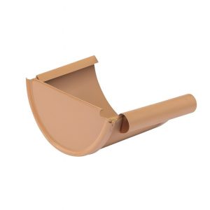 Євро Загл. для жолоба глиб. ЛІВА МІДЬ RAL 1900 мат