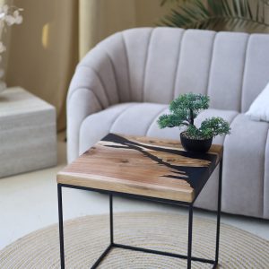 Журнальний стіл Квадратний, Чорна річка №3