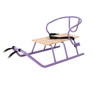 Санки "Балу" фіолетові + спинка