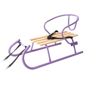 Санки "Овен" фіолетові + спинка